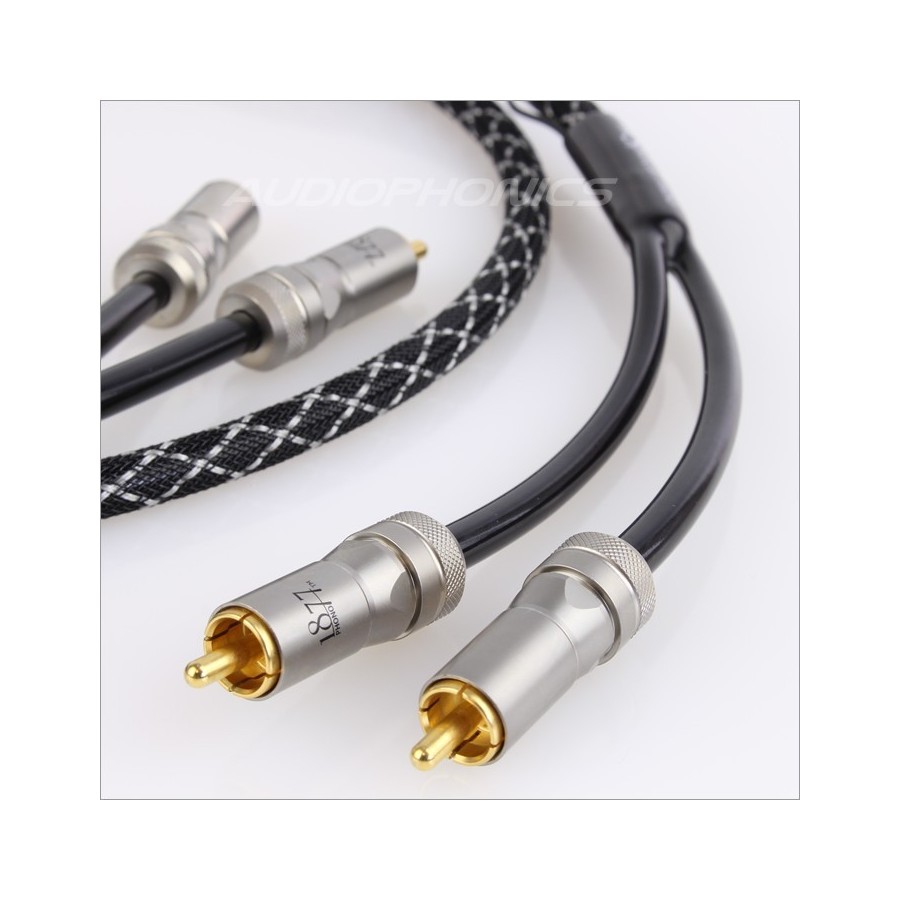 1877PHONO THE SPIRIT Phono cable RCA RCA + ground wire 1.5m