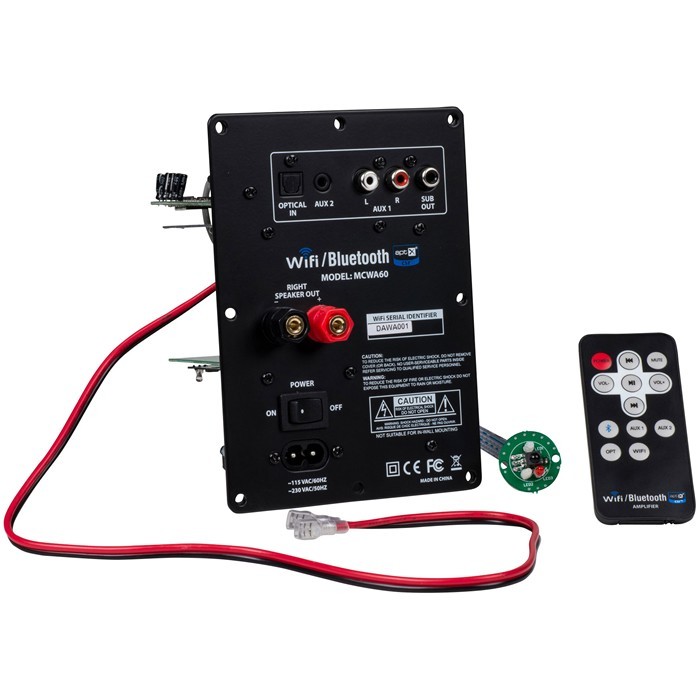 DAYTON AUDIO MCWA60 Module Amplificateur Class D WiFi Bluetooth 4.0