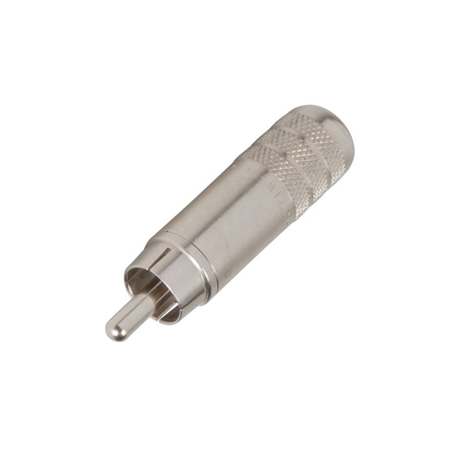 Switchcraft 3502A RCA Plug Nickel Plated Ø 7.2mm (Unité) Audiophonics