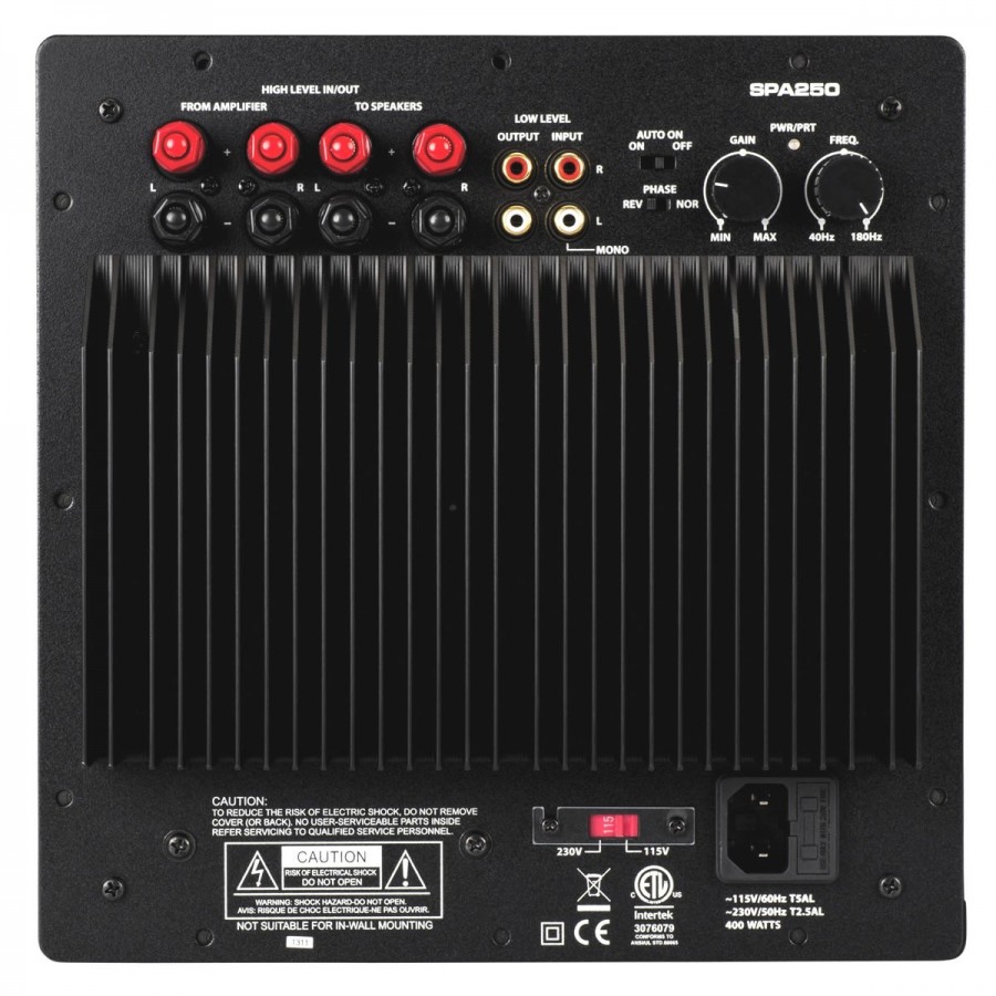 DAYTON AUDIO SPA250 Subwoofer Amplifier plate 250W Audiophonics