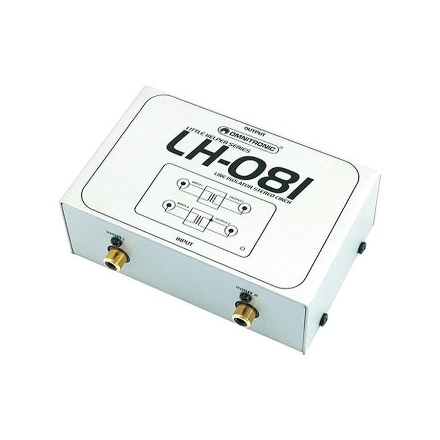 Omnitronic LH081 Stereo RCA Passive line isolator Audiophonics