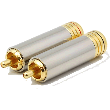 RCA connector 10.3mm Teflon Isolated (paire)