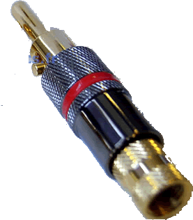 Fiches Bananes Verrouillables Plaqu�es Or 24k (La Paire)