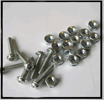 Vis TCBZ t�te bomb�e m�tal cruciforme M3x12mm + �crou (x10)