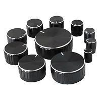Assortiment de 11 boutons noirs