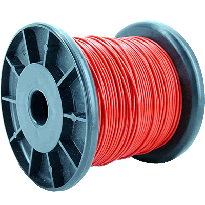 ELECAUDIO FC116TC Fil de C�blage Cuivre OFC T�flon 1.6mm� (Rouge)