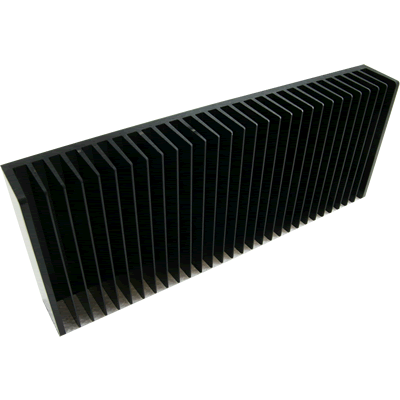 Radiateur dissipateur thermique anodis� Noir 300x120x40