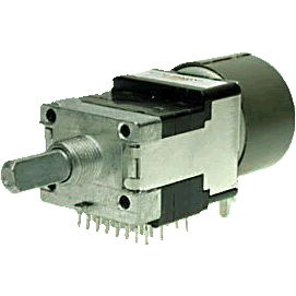 Potentiom�tre ALPS RK16812MG 2 voies motoris� 100k