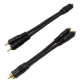 Cordon adaptateur Y - 2xMale vers 1xFemelle 15cm