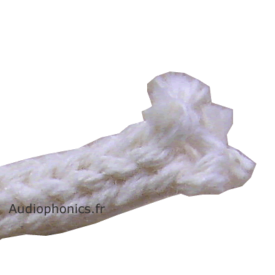 Gaine Coton naturel thick pour c�ble Dia.  1.5mm