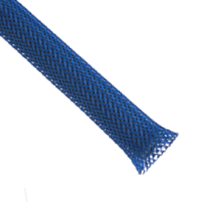 Gaine tress�e Bleu n�on 5-15mm 7.75m
