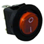 Mini interrupteur � bascule lumineux rond On-Off