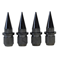 Pointes de D�couplage M8 Laiton Noires (Set x4)