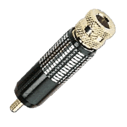 Connecteur RCA verrouillable � souder anodis� (Noir)