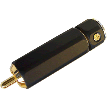 Connecteur RCA verrouillable corps noir mat (Blanc)