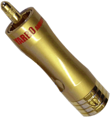 Connecteurs Yarbo RCA-050 plaqu�s Or 24k (la paire)