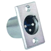 Embase XLR m�tal m�le
