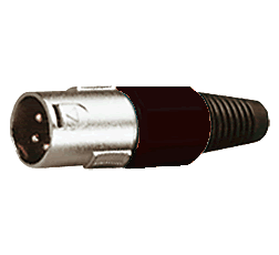 Fiche XLR M�le couleur Noir