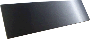 Facade aluminium 10mm 2U Noire