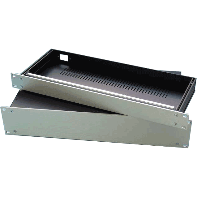 Hifi2000 Slimline 1U 280mm Facade 10mm Noire