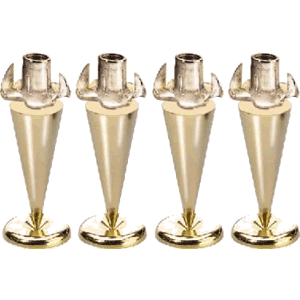 MONACOR SPS-35 GOLD Pointes de D�couplage Dor�es (Set x4)