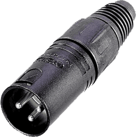 Fiche XLR M�le Neutrik NC3MXX-B