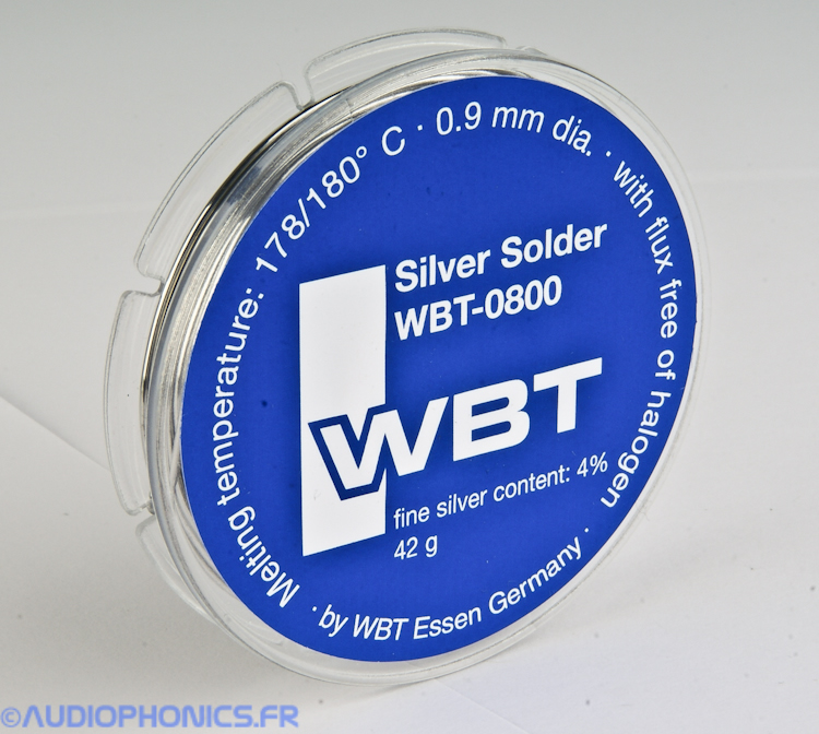 Finest WBT 4% RoHS Lead Free Silver Solder 42g Spool