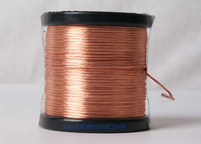 Fil de Litz Multibrin émaillé isolé PU 30x0.1mm 0.236mm² Audiophonics