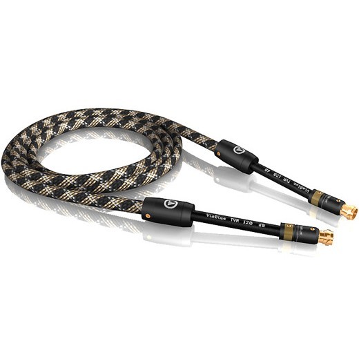VIABLUE TVR-120dB Câble Satellite Coaxial Type "F" 0.50m