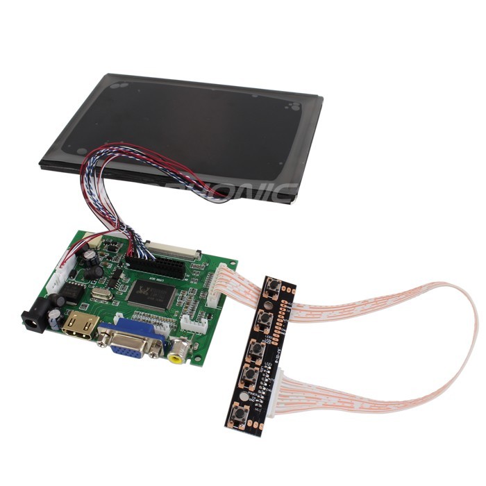 AUDIOPHONICS Kit 7 "LCD screen 720p VGA / COMPOSITE / HDMI