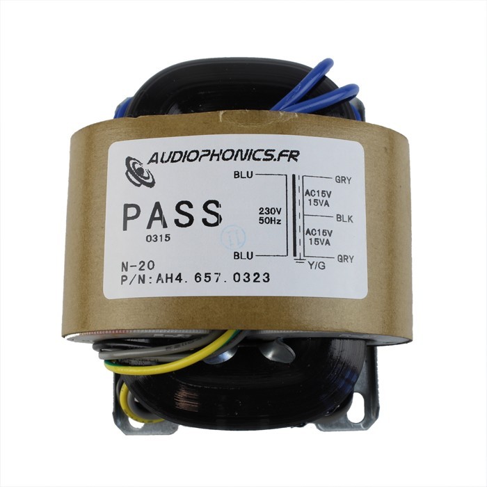 R-CORE Transformer 30VA 15-0-15V