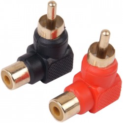 90 ° angled RCA adapters (pair)
