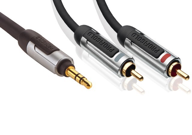 PROFIGOLD PROA3401 Jack 3.5mm to 2 RCA male Cable OFC 1m