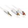 PROFIGOLD PROM3401 Câble de modulation Jack 3.5 vers 2 RCA OFC 0.2m