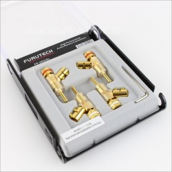 FURUTECH FP-202 Fiches Banane Verrouillables Gold Ø 6mm (Set x4)