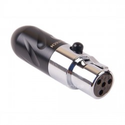 FURUTECH FT-610mF Mini XLR female Rhodium plated for H118 Ø 5mm (Unit)