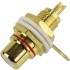 ELECAUDIO ER-104 RCA Inlet Gold plated Red (Unit)