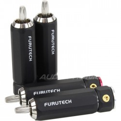 FURUTECH FP-106 (R) Rhodium Plated RCA Connectors Ø9.2mm (Set x4)