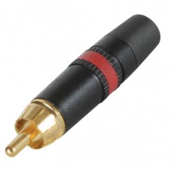 REAN / NEUTRIK NYS373 Connecteur RCA Rouge Ø6mm (Unité)