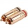 Yarbo RCA-020RC RCA Plug Red Copper Ø 7.8mm (La paire)