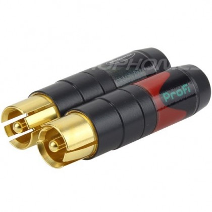 Neutrik NF2CB2 Connecteurs RCA plaqué Or Ø 8.2mm (La paire)