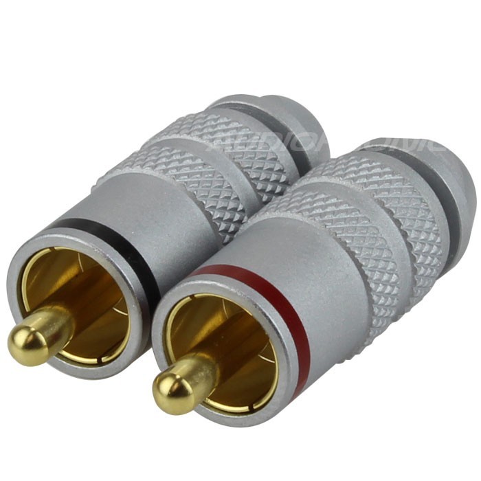 WM AUDIO Connecteur RCA Coaxial 75 Ohm SPDIF Vidéo Ø6mm (La paire)