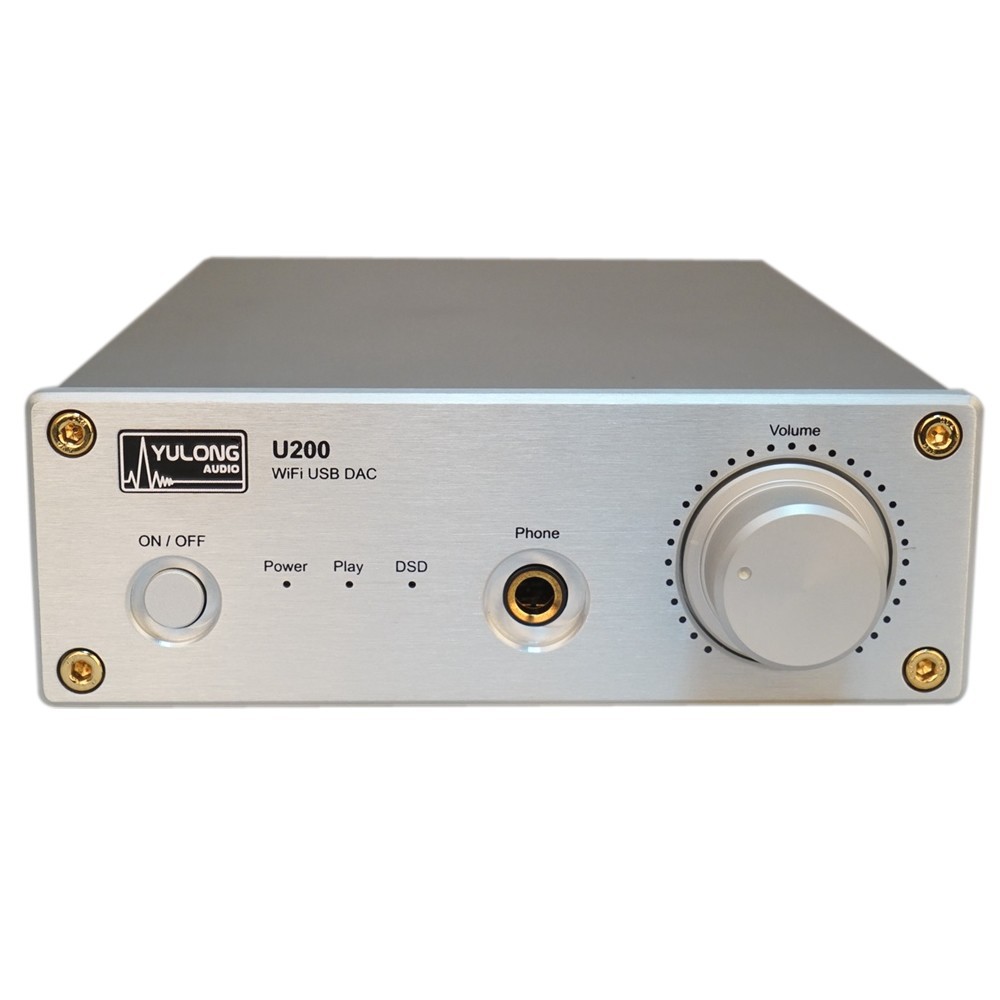 YULONG U200 DAC Wi-Fi DSD 32bit/384kHz Amplificateur casque Class A 500mW Silver