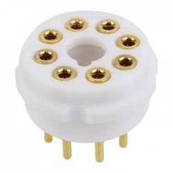 EIZZ EZ-1208 Support de tube PTFE 8 pins plaqué Or FU50 5Z8P KT66