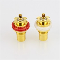 EIZZ EZ-101 Gold plated 24k RCA inlet (Pair)