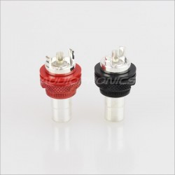 EIZZ EZ-105 Gold plated Te Copper RCA inlet outside screw (Pair)