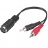 Female DIN to RCA Male Adapter