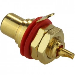 Neutrik NYS367 Embase RCA à souder - (Rouge)