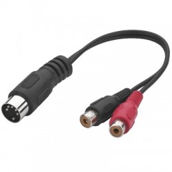 DIN Male to Female RCA Adapter