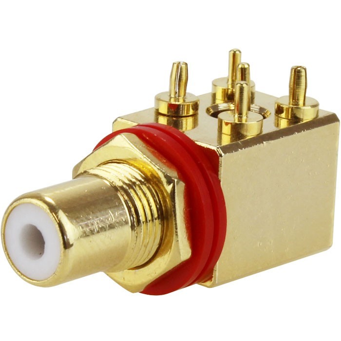ELECAUDIO ER-102 Embase RCA pour CI Rouge (unité)
